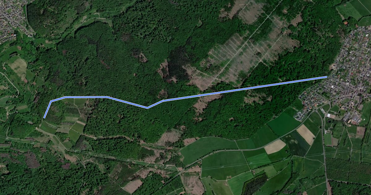 Маршрут Westerwälder Radwanderweg 7 на спутниковом снимке
