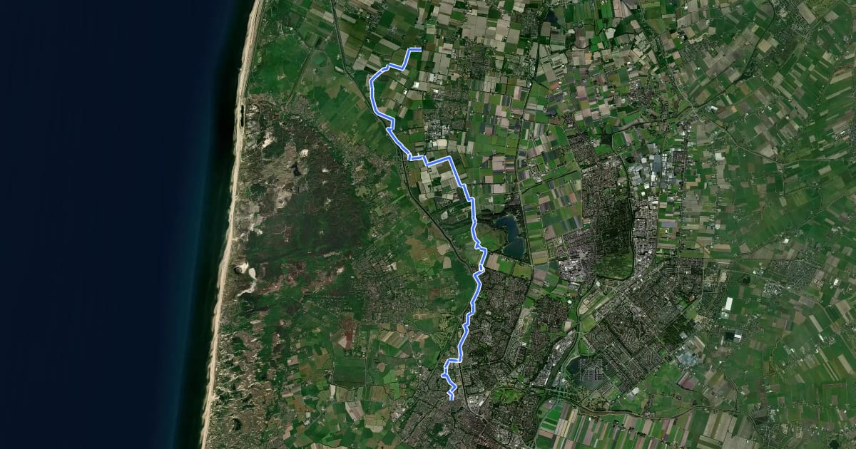 Маршрут Westfriese Omringdijk - 3 на спутниковом снимке