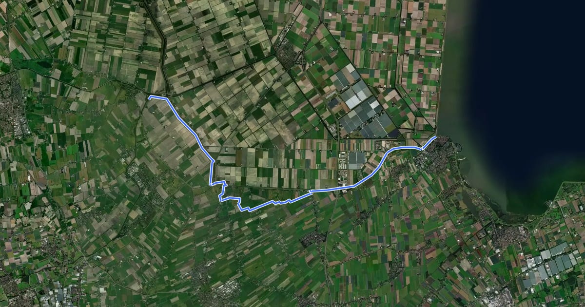 Маршрут Westfriese Omringdijk - 5 на спутниковом снимке