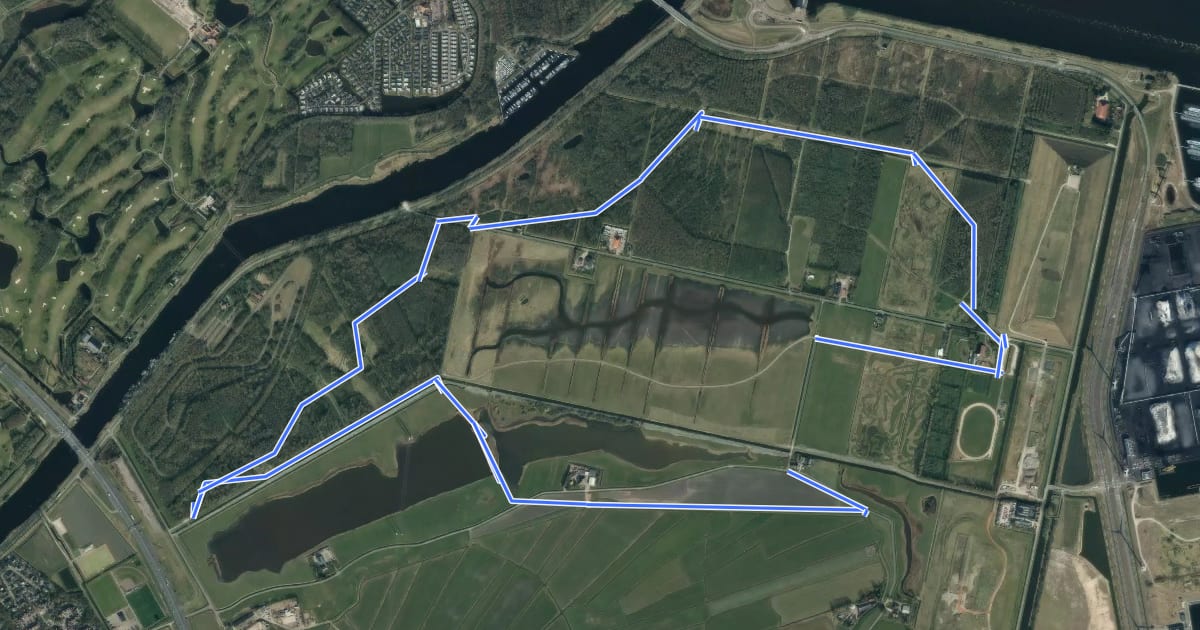 Маршрут Westhoffroute на спутниковом снимке