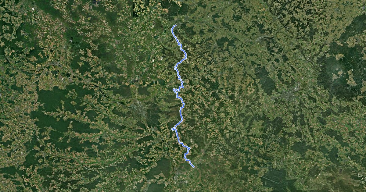 Маршрут Westlicher Albrandweg (Teil 1) на спутниковом снимке