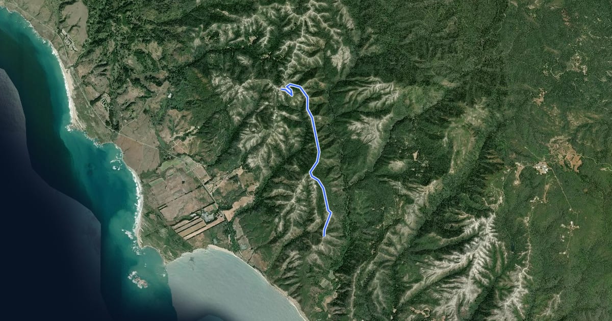 Маршрут Westridge Trail на спутниковом снимке