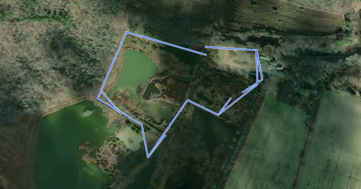Маршрут Wetlands Lookout Loop на спутниковом снимке