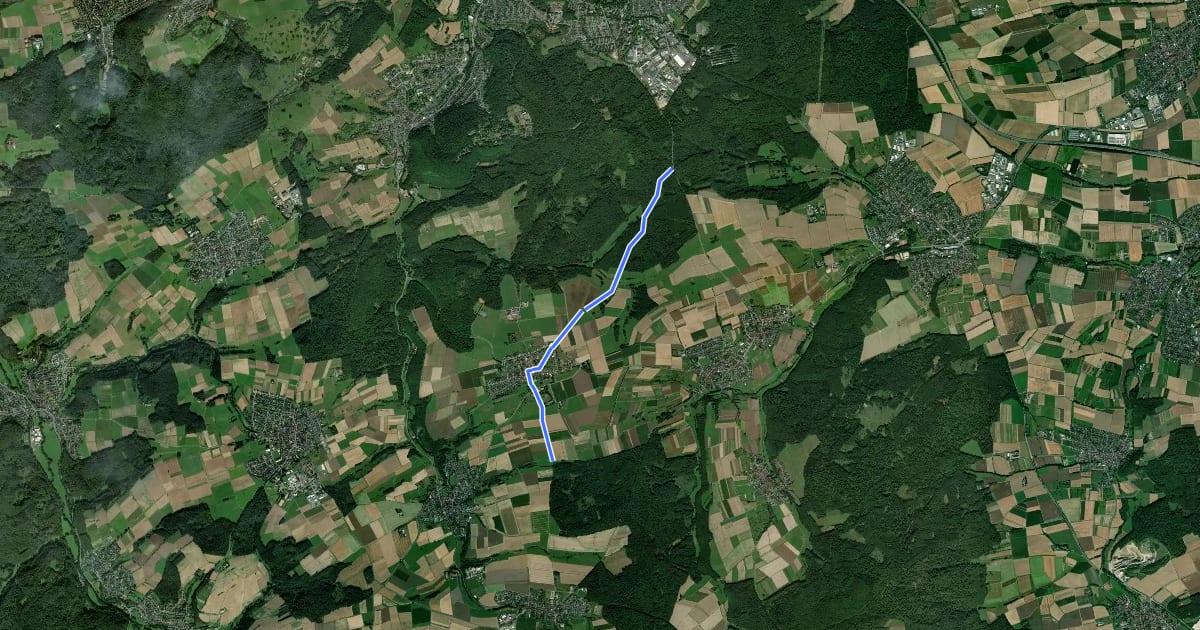 Маршрут Wetzlar - Brandoberndorf на спутниковом снимке