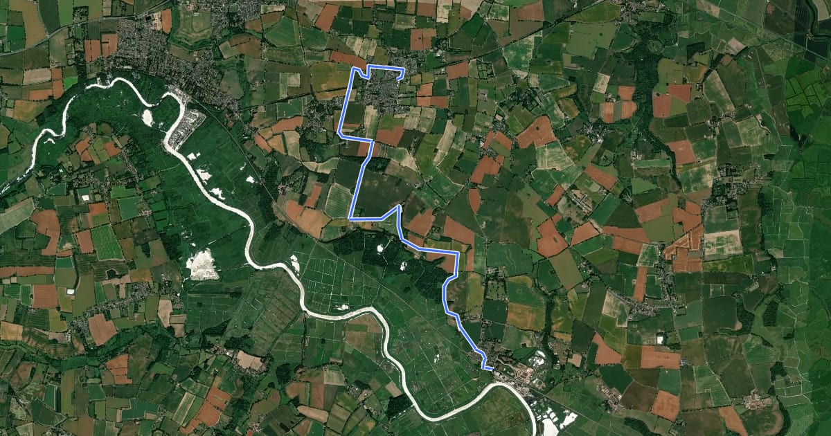 Маршрут Wherry Lines Walk 3 на спутниковом снимке