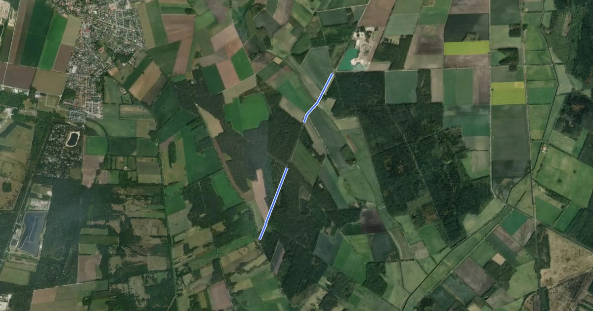 Маршрут WHH Abzweig Wesendorf (01) - WHH südlich Wahrenholz (27) на спутниковом снимке