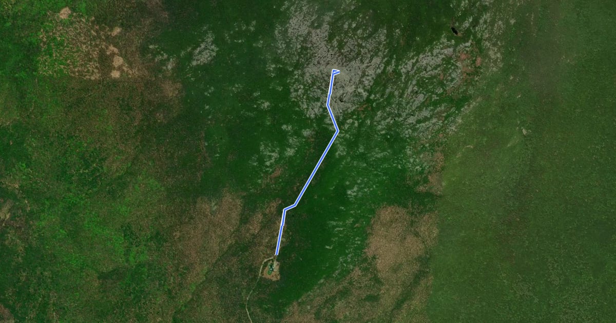 Маршрут White Arrow Trail на спутниковом снимке