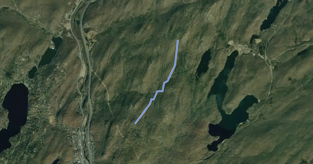 Маршрут White Cross Trail на спутниковом снимке