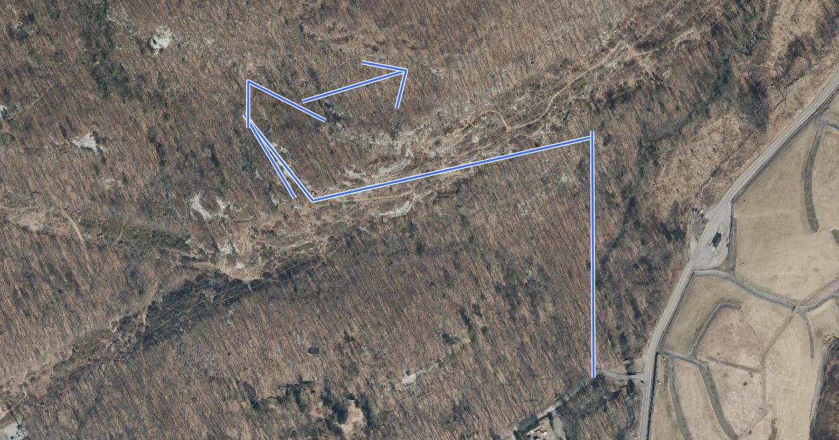 Маршрут White Diamond Trail на спутниковом снимке