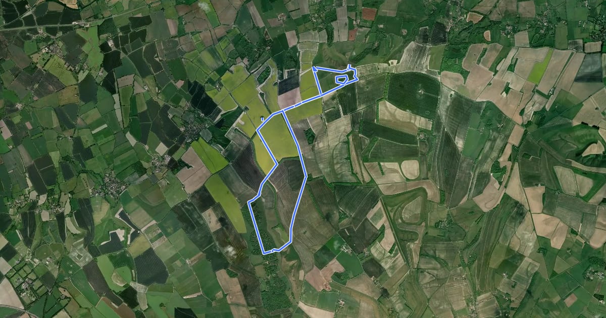 Маршрут White Horse Hill to Ashdown Walk, White Horse Hill на спутниковом снимке