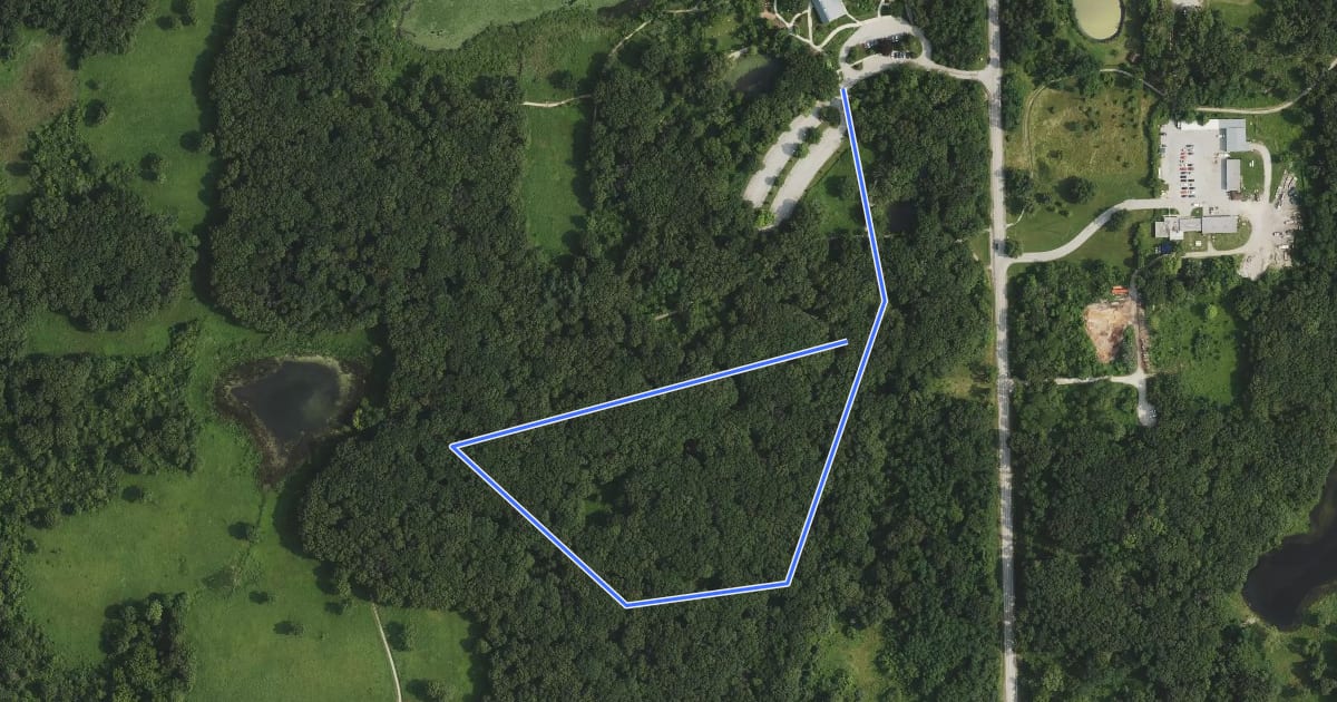 Маршрут White Oak Trail на спутниковом снимке