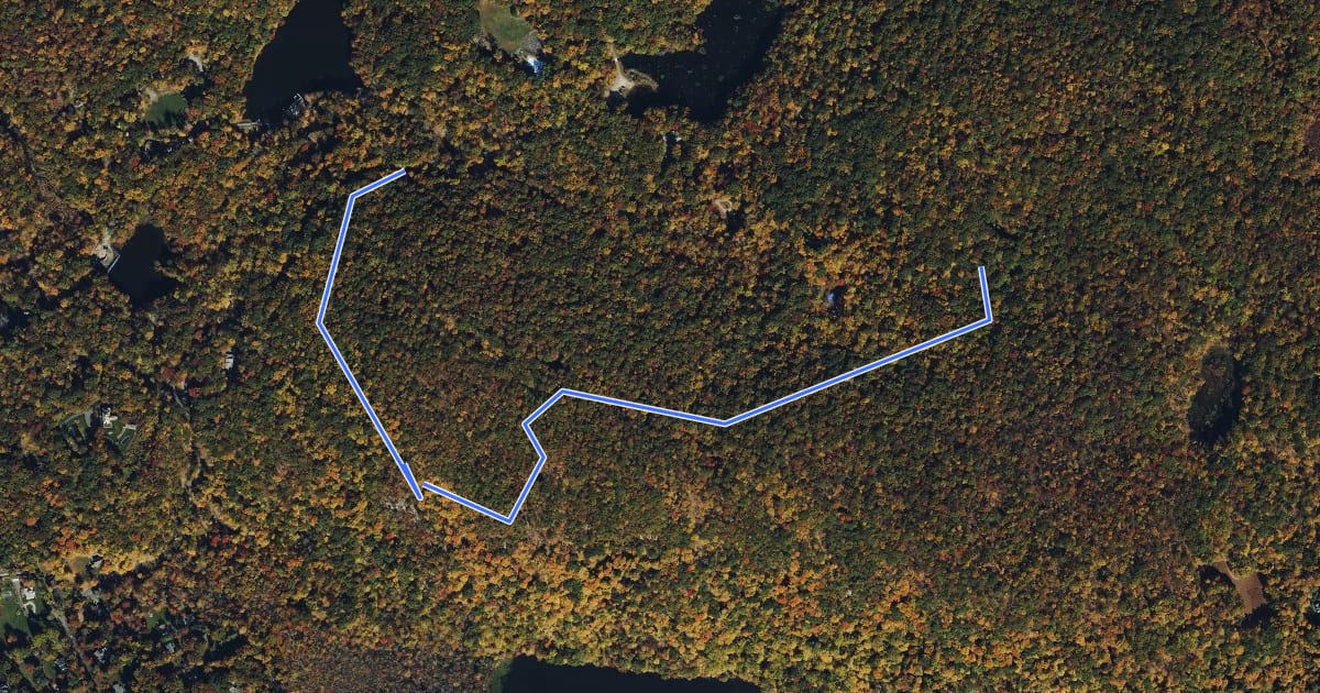 Маршрут White Trail на спутниковом снимке