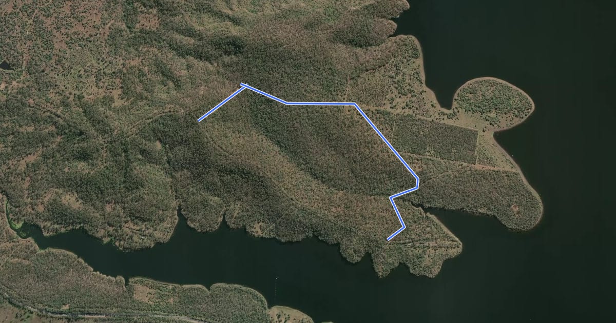 Маршрут White Trail на спутниковом снимке