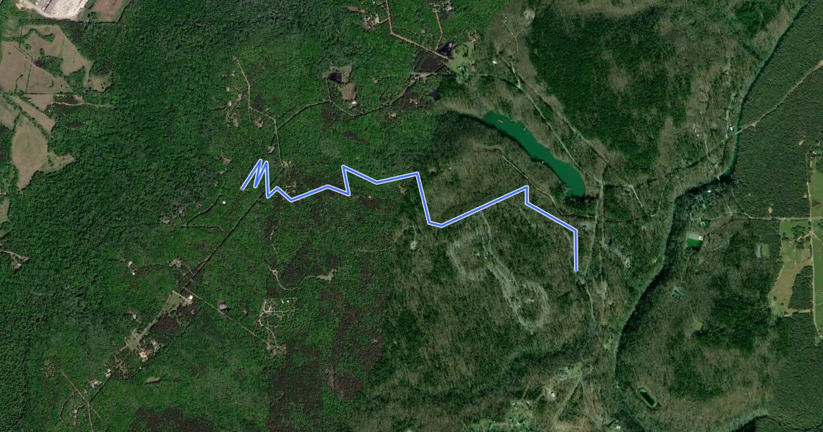 Маршрут White Trail на спутниковом снимке