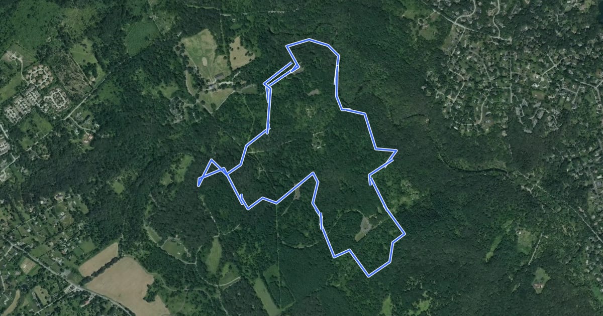Маршрут White Trail на спутниковом снимке