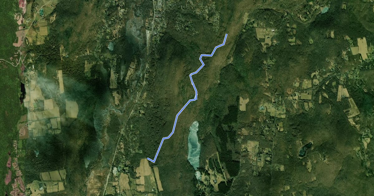 Маршрут White Trail на спутниковом снимке