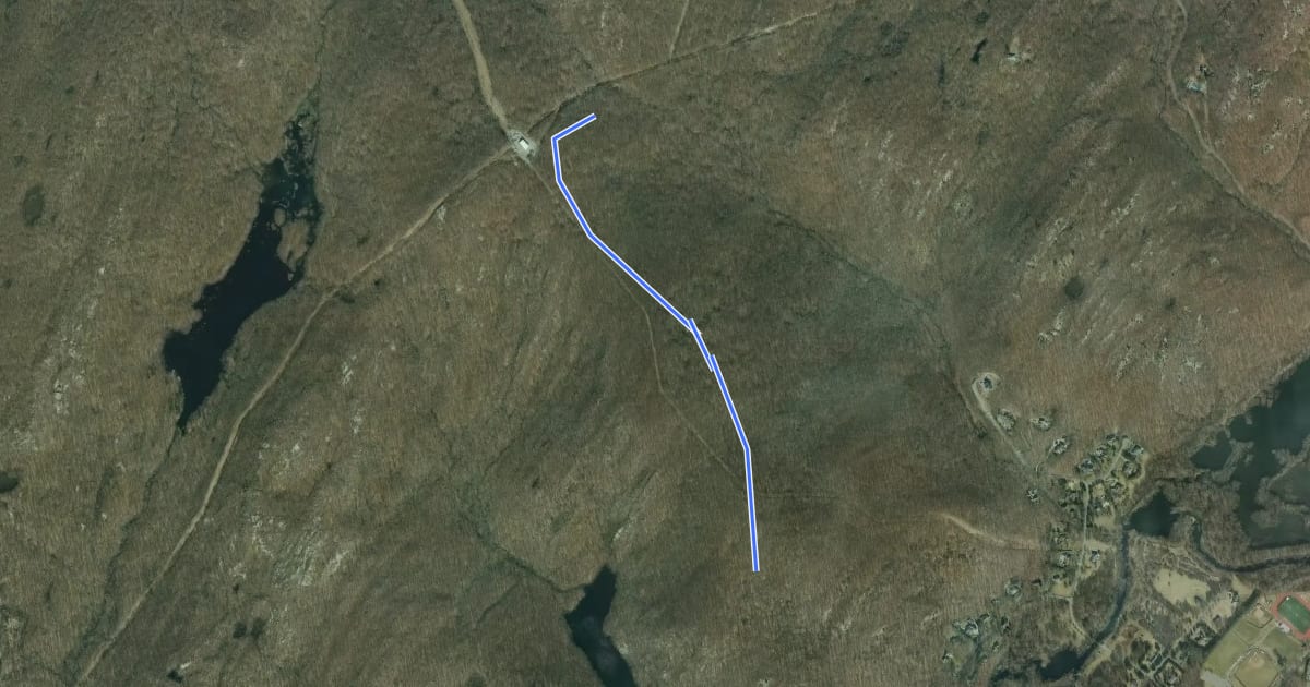 Маршрут White Trail на спутниковом снимке