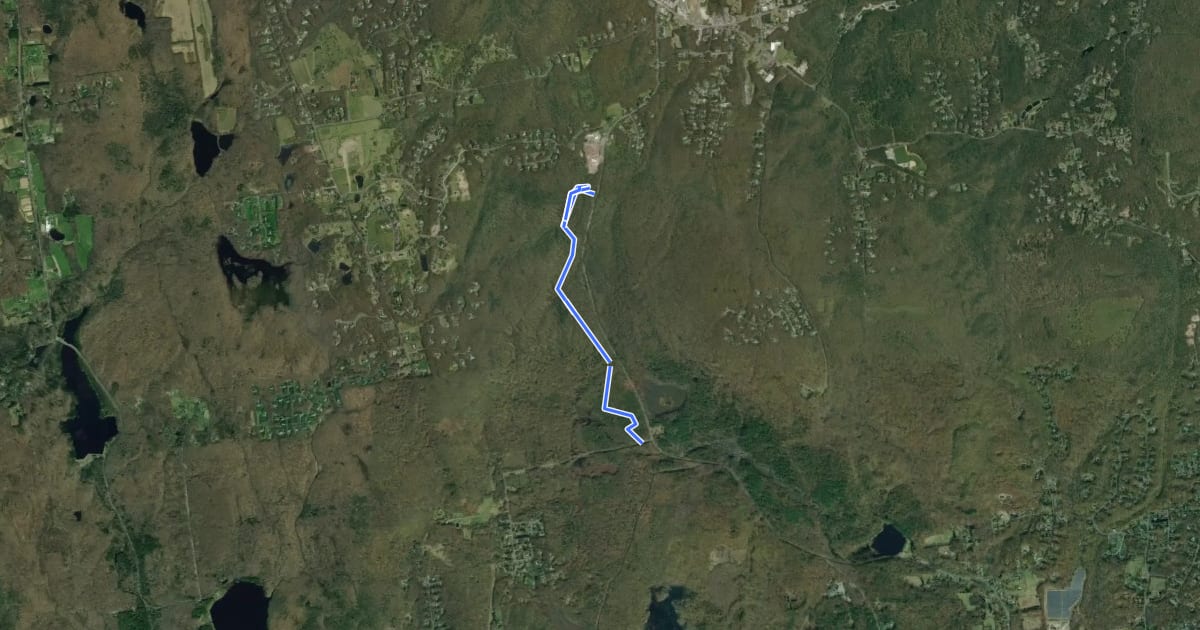 Маршрут White-Yellow Trail на спутниковом снимке