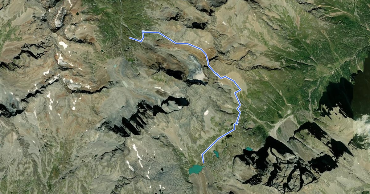Маршрут Wiener Höhenweg Etappe 4 на спутниковом снимке