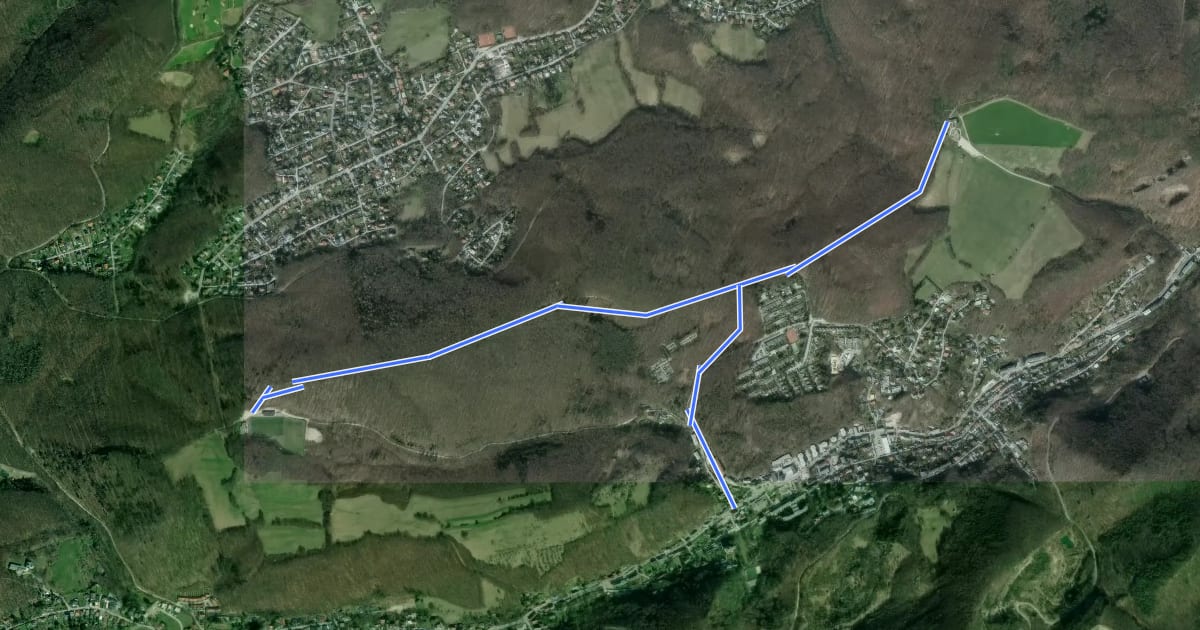 Маршрут Wiener Hütte - Kaltenleutgeben bzw. Rotes Kreuz - Sportplatz на спутниковом снимке