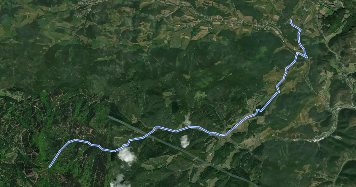 Маршрут Wiener Mariazellerweg (06A) на спутниковом снимке