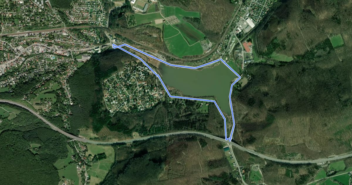 Маршрут Wienerwaldsee на спутниковом снимке