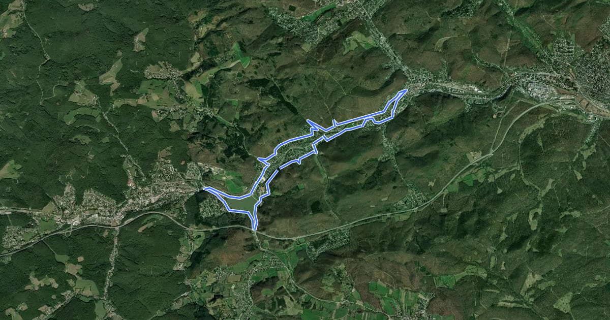 Маршрут Wienerwaldsee-Neupurkersdorf (Purkersdorf) Rundweg на спутниковом снимке