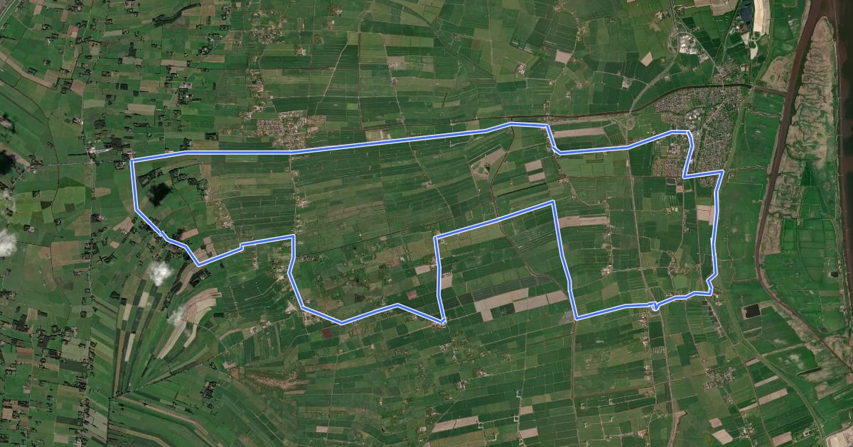 Маршрут Wiesen-Tour Stadland на спутниковом снимке