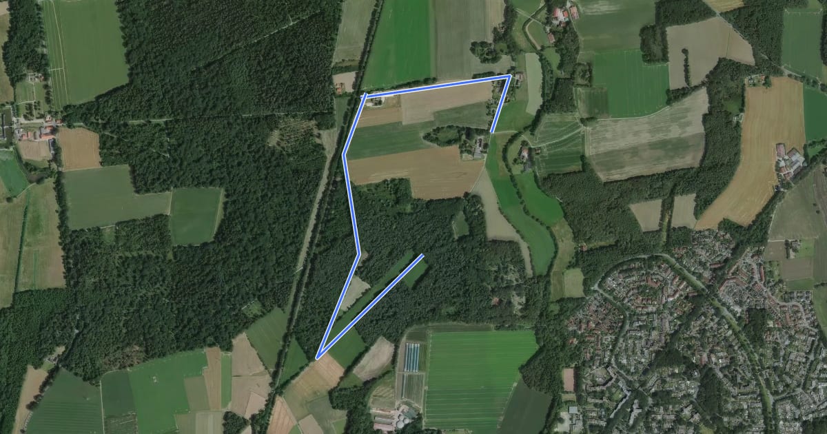 Маршрут Wiesental Rundweg A5 на спутниковом снимке