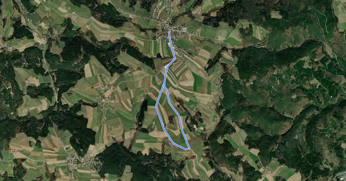 Маршрут Wiesmath - Beilstein - Wiesmath на спутниковом снимке