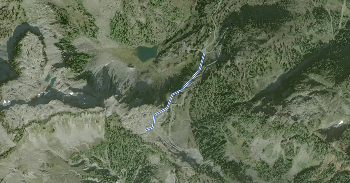 Маршрут Wild Goose Trail на спутниковом снимке