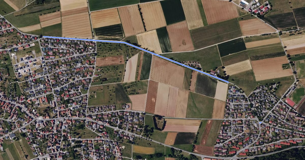 Маршрут Wildberg Bildungszentrum - Effringen Alter Schönbronner Weg на спутниковом снимке