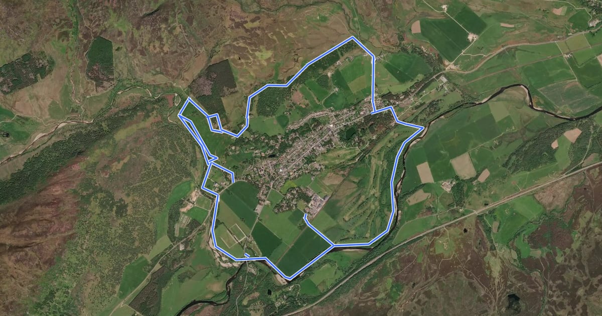Маршрут Wildcat Trail на спутниковом снимке