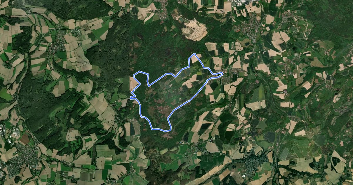 Маршрут Wilddiebsroute на спутниковом снимке