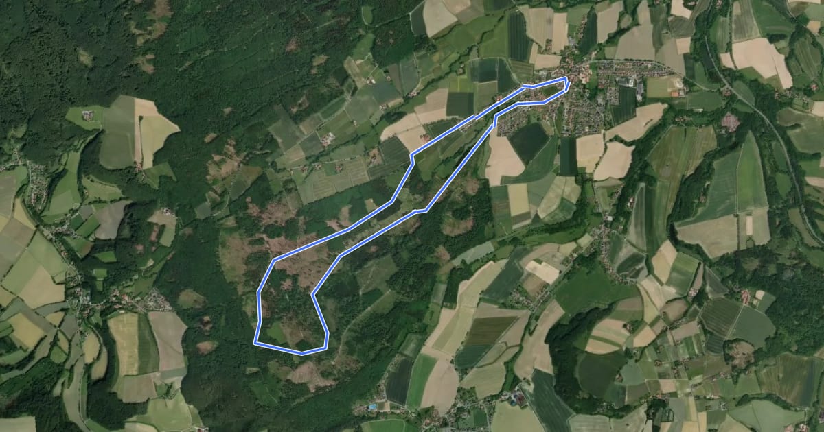 Маршрут Wilddiebsroute kleine Rundtour на спутниковом снимке