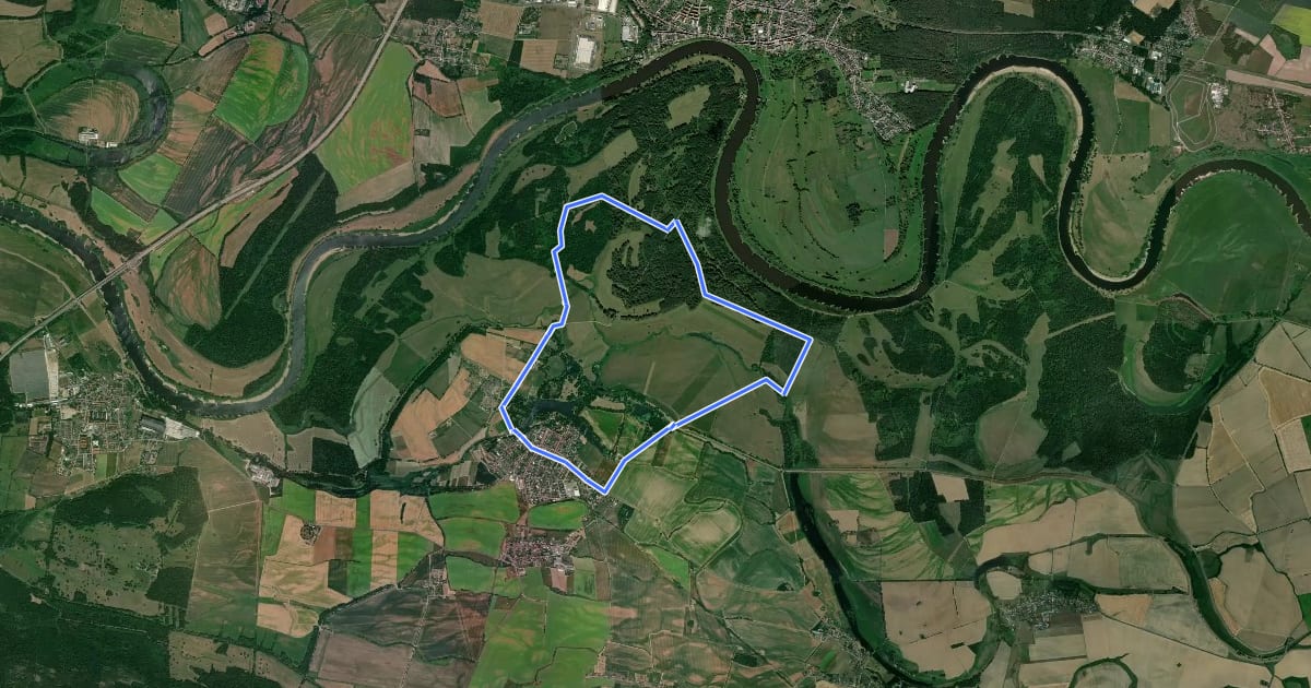 Маршрут Wildebergweg на спутниковом снимке
