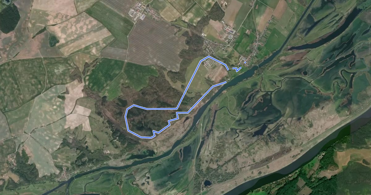 Маршрут Wilder Waldweg на спутниковом снимке