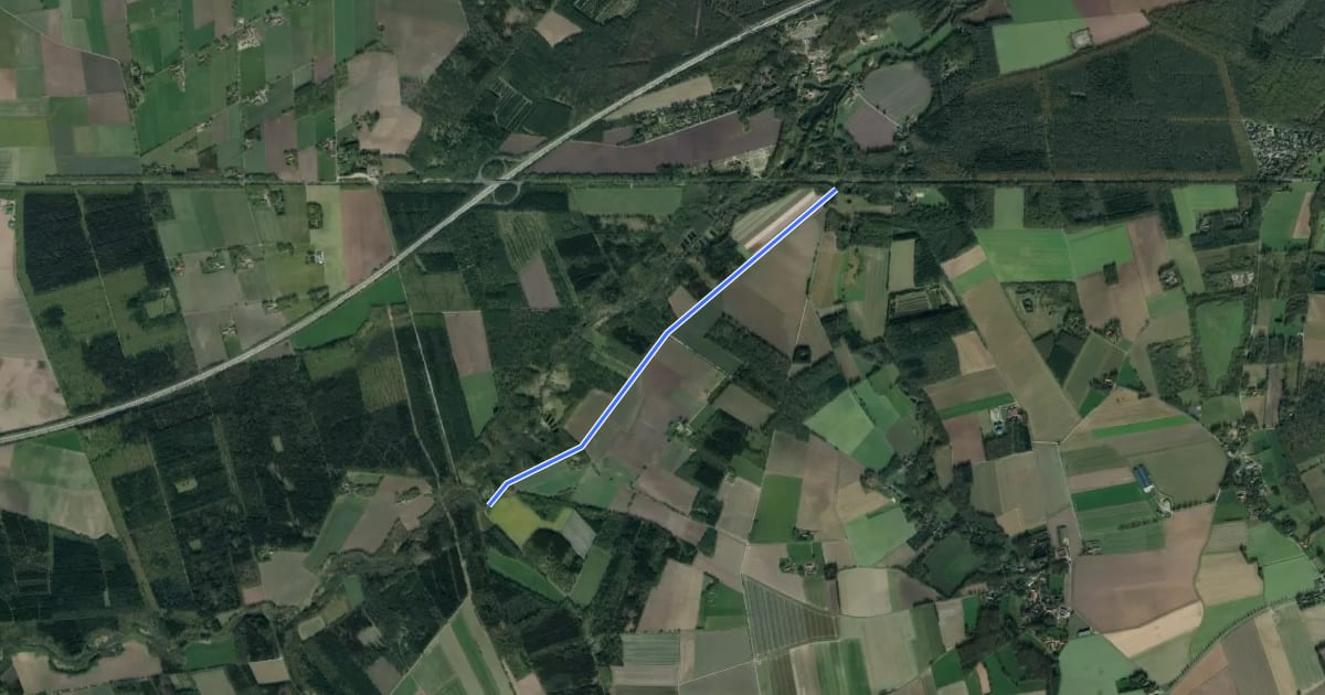 Маршрут Wildeshausen (24) - Wildeshausen (34) на спутниковом снимке