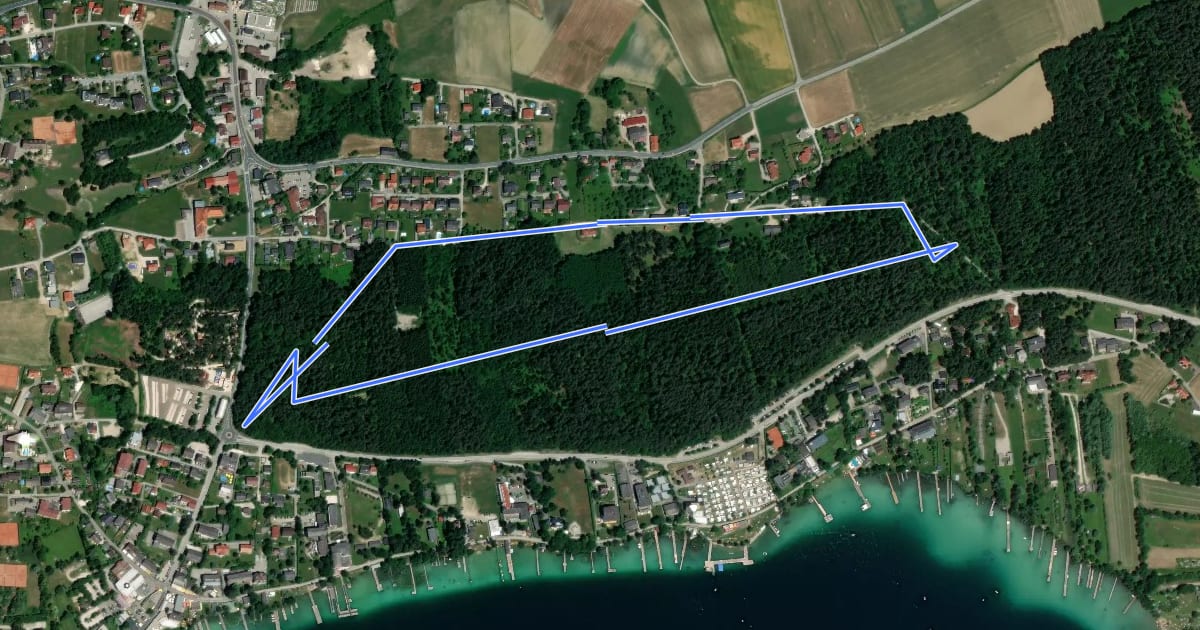 Маршрут Wildgatter Tour на спутниковом снимке
