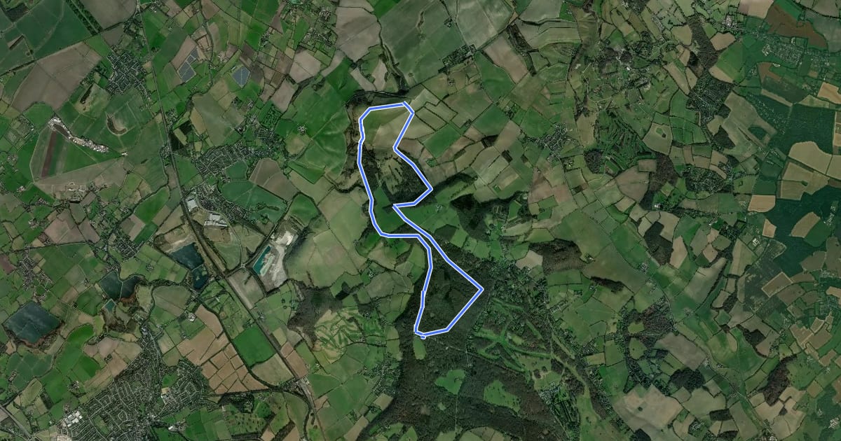 Маршрут Wildlife Walk, Ashridge Estate на спутниковом снимке