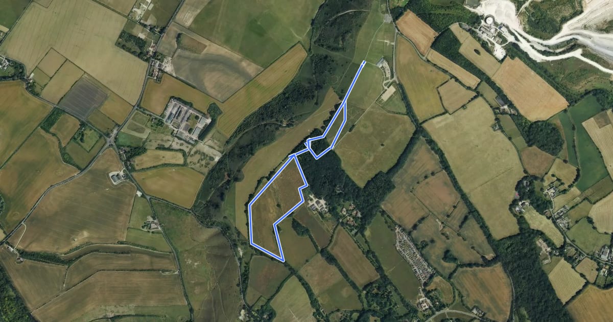 Маршрут Wildlife Walk, Dunstable Downs and Whipsnade Estate на спутниковом снимке