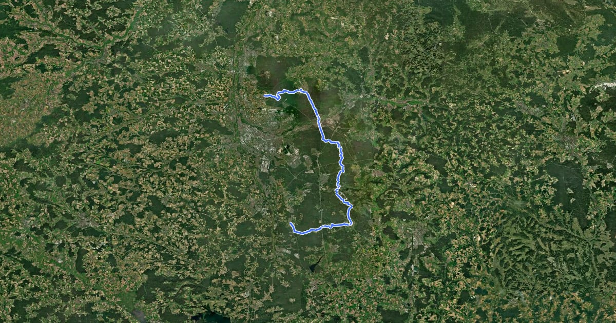 Маршрут Wildmeistersteig на спутниковом снимке