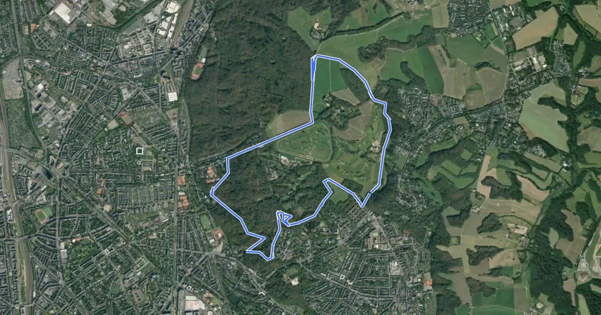 Маршрут Wildpark Rundweg A4 на спутниковом снимке