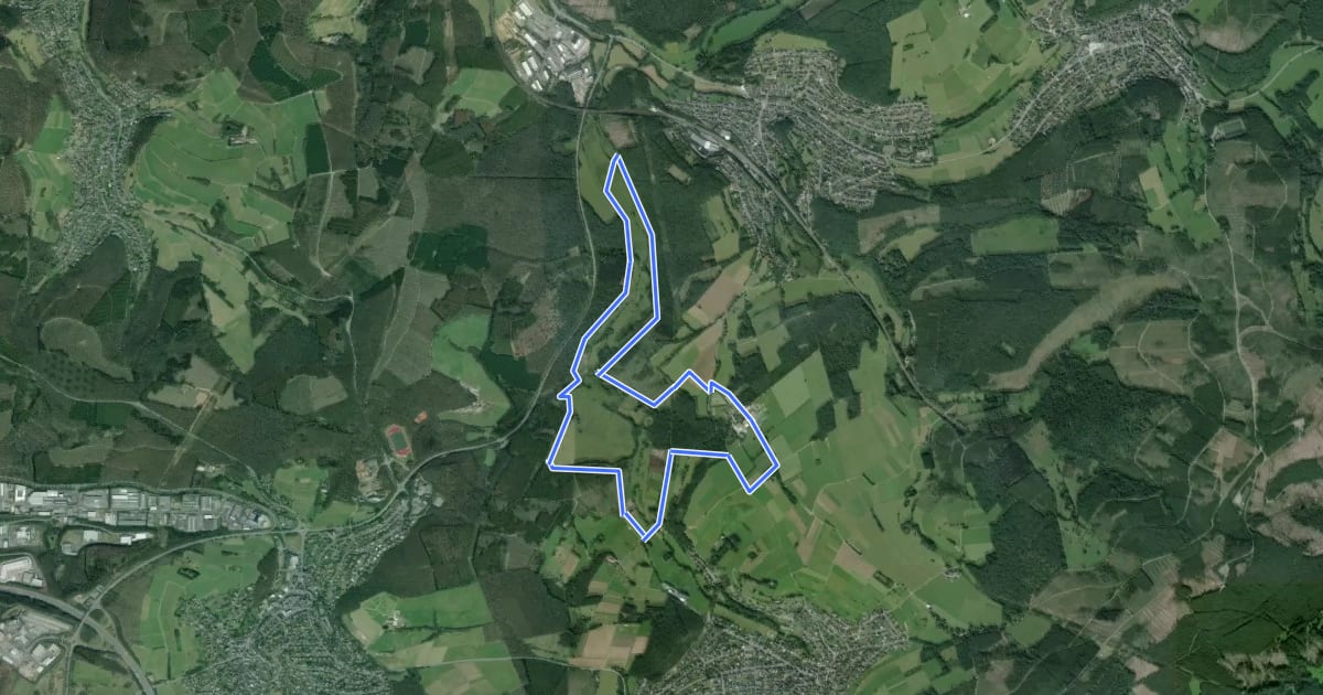 Маршрут Wilgersdorf Rundweg A2 на спутниковом снимке
