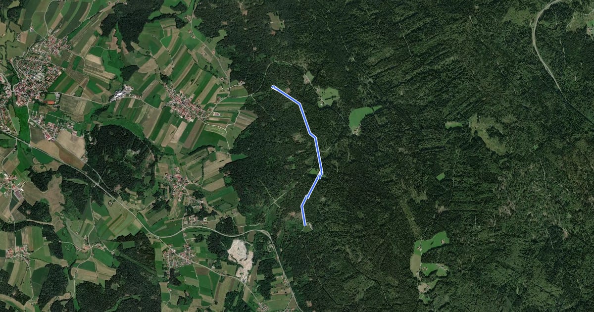 Маршрут Wilhelmweg на спутниковом снимке