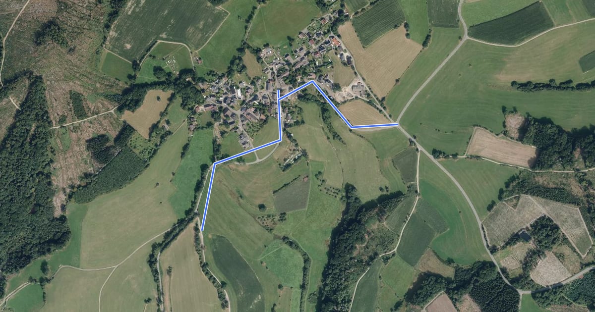 Маршрут Wilkenberg Rundweg A1 Kötzhelle на спутниковом снимке