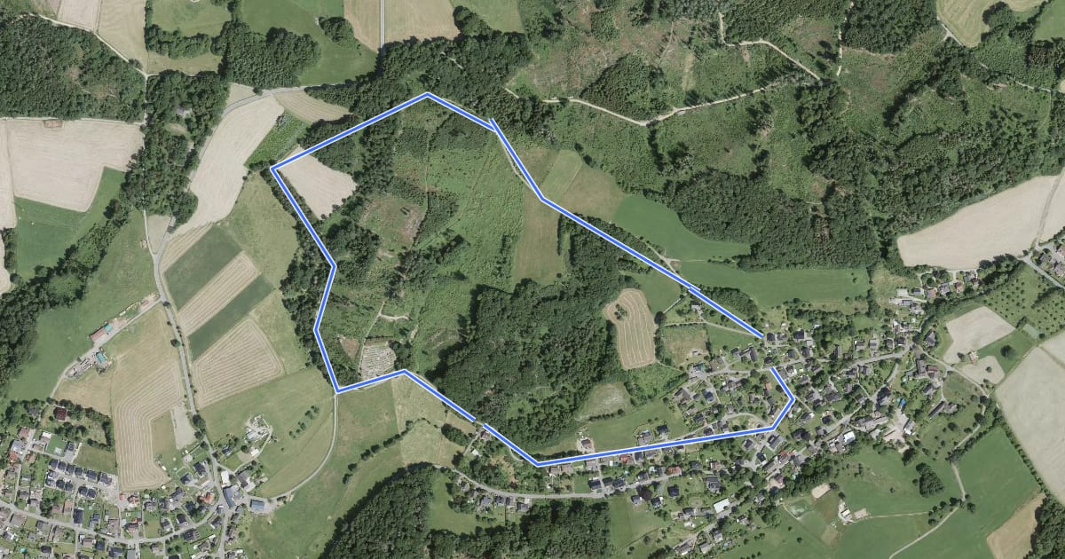 Маршрут Wilkenroth Rundweg A2 на спутниковом снимке