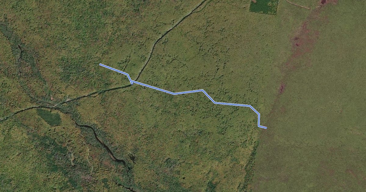 Маршрут Willard Kitchener MacDonald Trail на спутниковом снимке