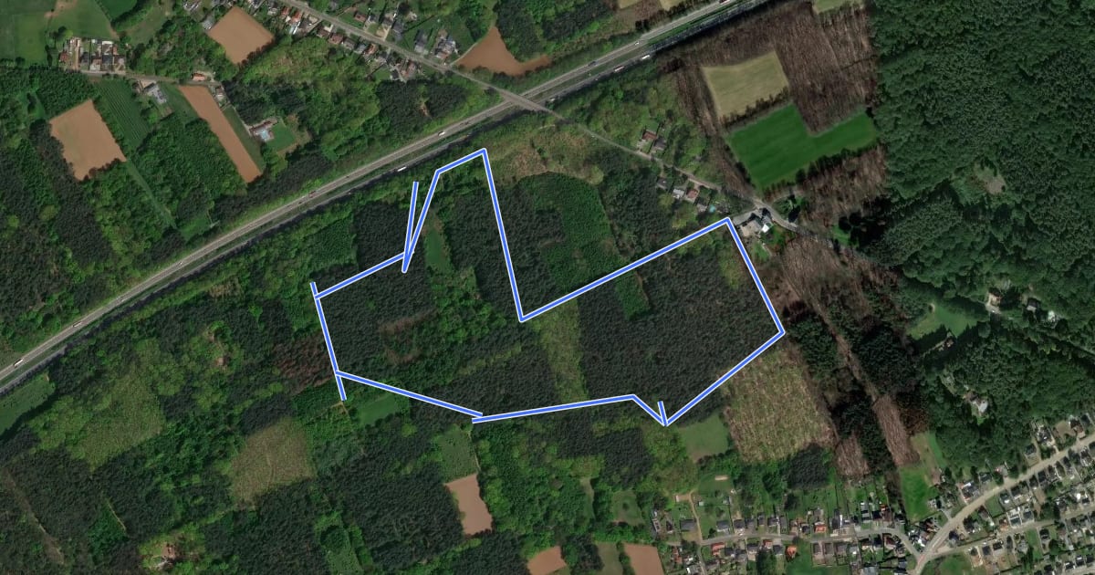 Маршрут Willekensberg Groene rechthoek на спутниковом снимке