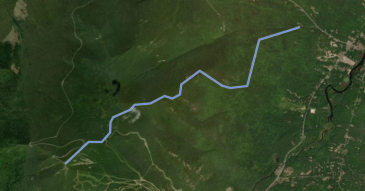 Маршрут Wilmington Trail на спутниковом снимке